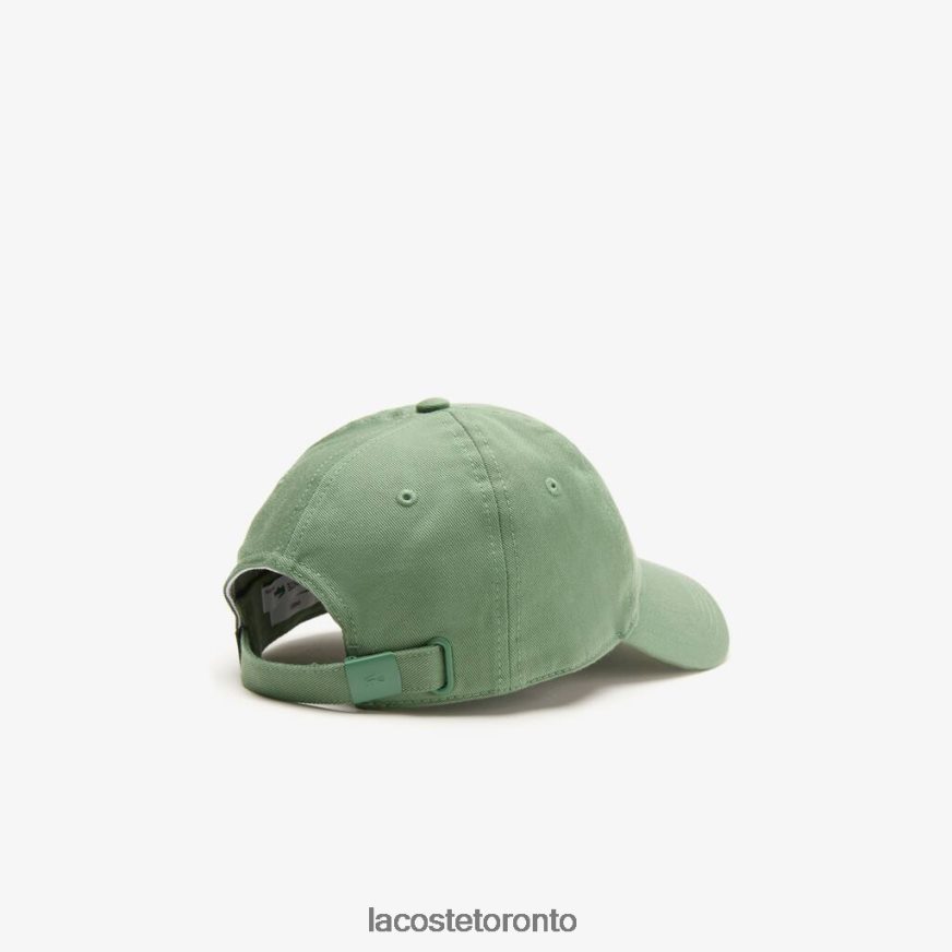 Accessories Lacoste Adjustable Organic Cotton Twill Cap Khaki Green Unisex Z60BPR2178