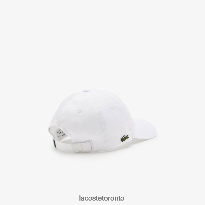 Accessories Lacoste Organic Cotton Twill Cap White Unisex Z60BPR2180