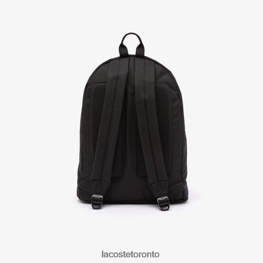 Bags  Leather Goods Lacoste Computer Compartment Backpack Black Unisex Z60BPR1938