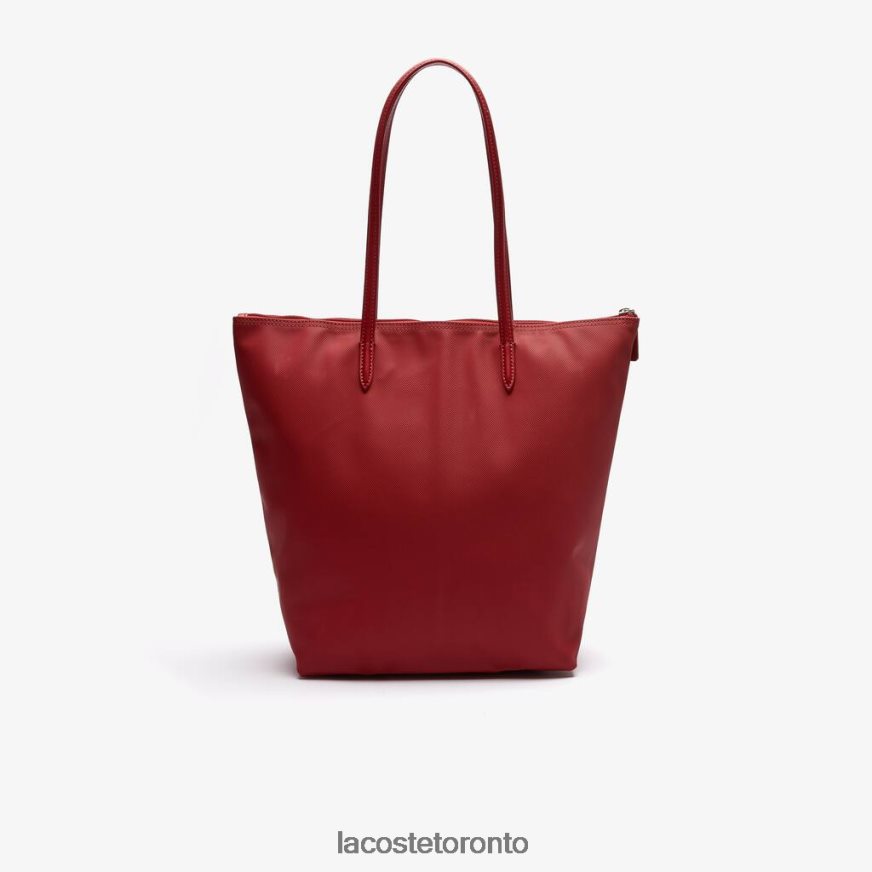 Bags  Leather Goods Lacoste L1212 Concept Vertical Zip Tote Bag Alizarine Women Z60BPR2837