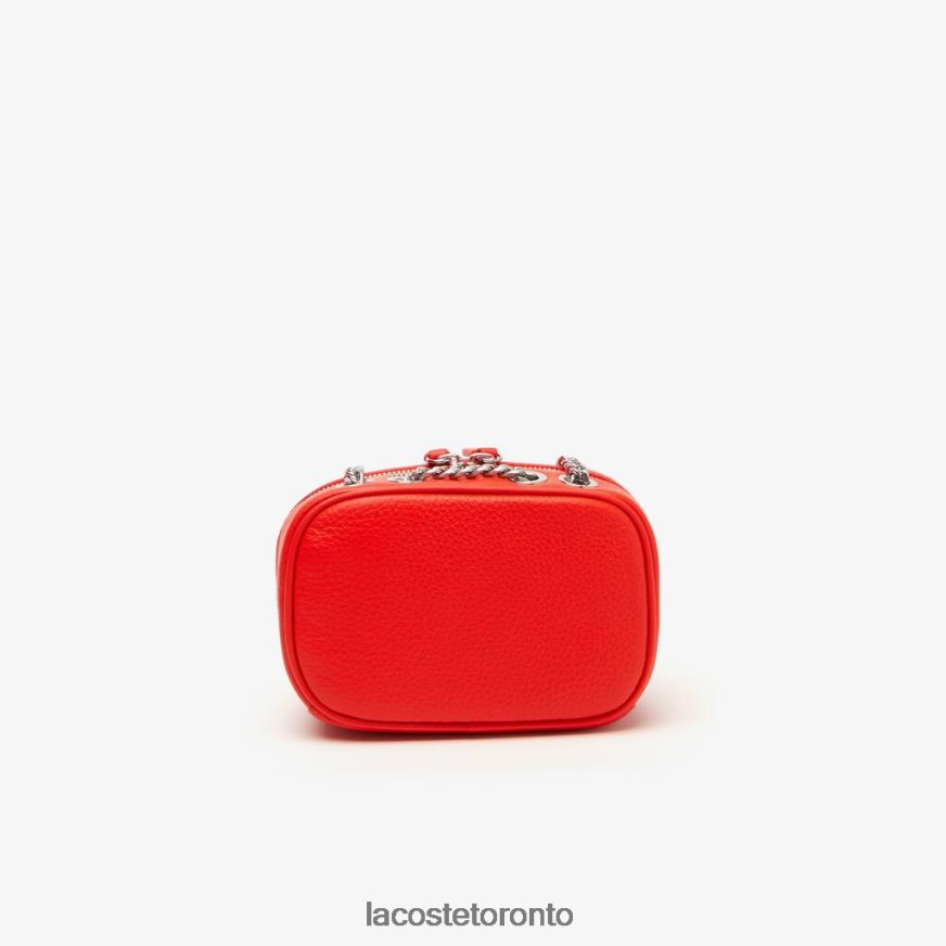 Bags  Leather Goods Lacoste Top Grain Leather Square Shoulder Bag Corrida Women Z60BPR2789