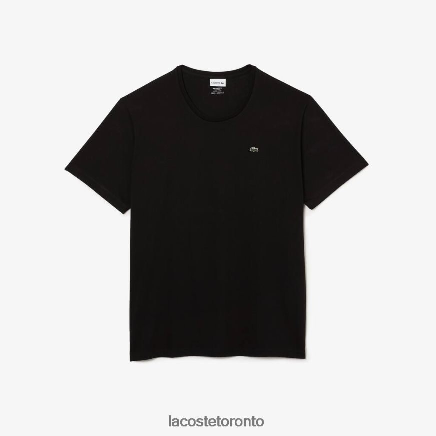 Clothing Lacoste Crew Neck XL Cotton Jersey T-Shirt Black Men Z60BPR759