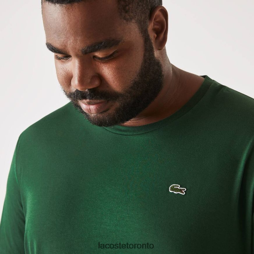 Clothing Lacoste Crew Neck XL Cotton Jersey T-Shirt Green Men Z60BPR832