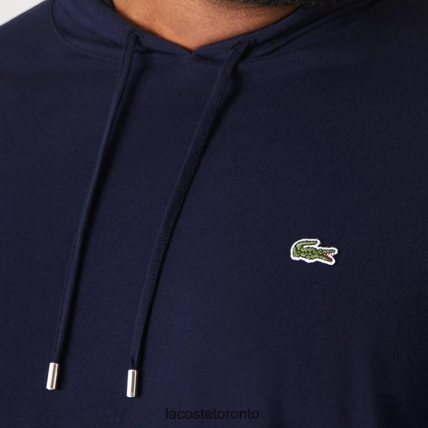 Clothing Lacoste Hooded T-Shirt Navy Blue Men Z60BPR781