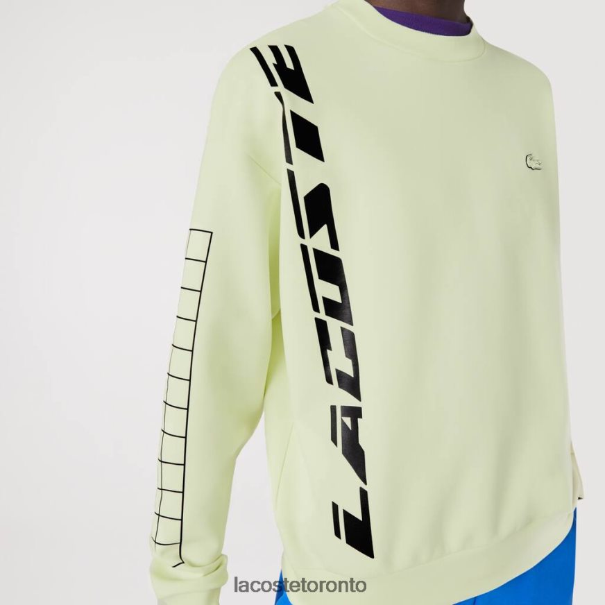 Clothing Lacoste Loose Fit Pique Sweatshirt Yellow Men Z60BPR1000