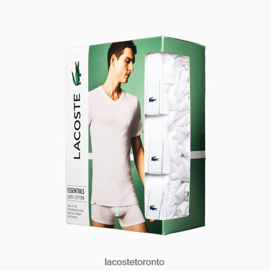 Clothing Lacoste Lounge T-Shirt 3-Pack White Men Z60BPR1579