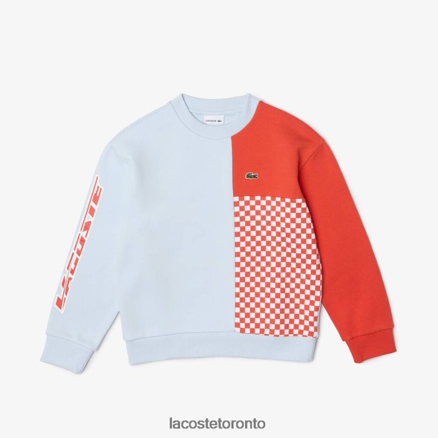 Light Blue/Orange/White