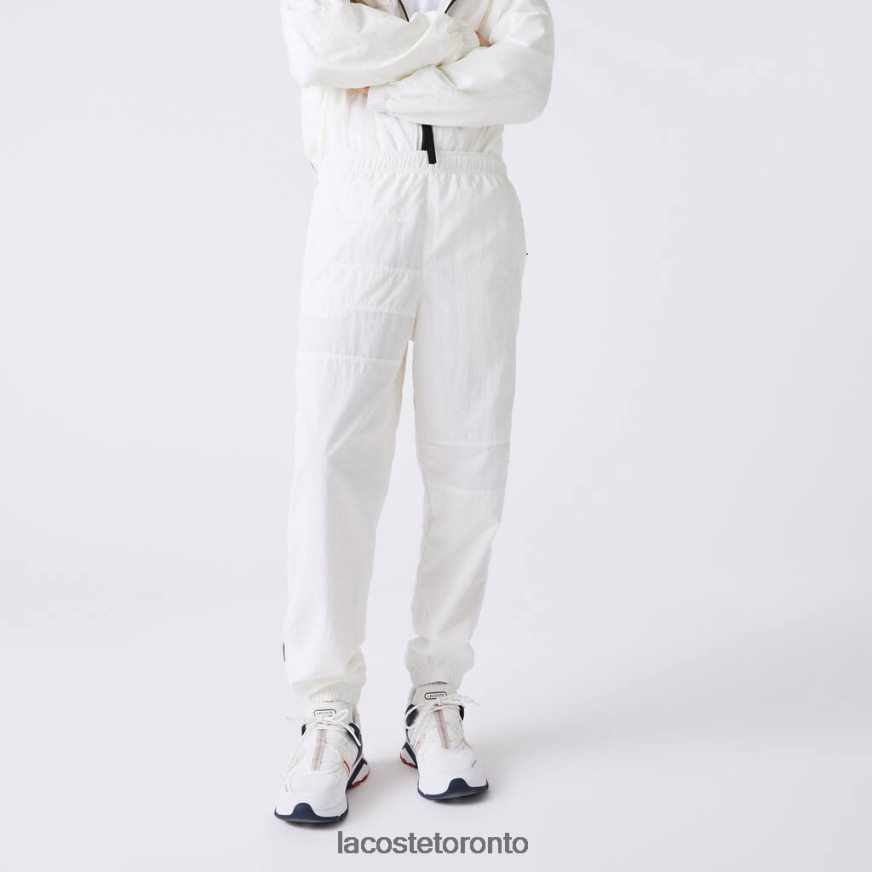 Clothing Lacoste Patchwork Water-Repellent Trackpants White Men Z60BPR1106