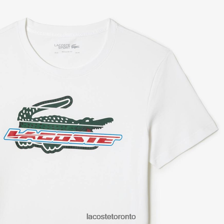 Clothing Lacoste SPORT Regular Fit Organic Cotton T-Shirt White Men Z60BPR141