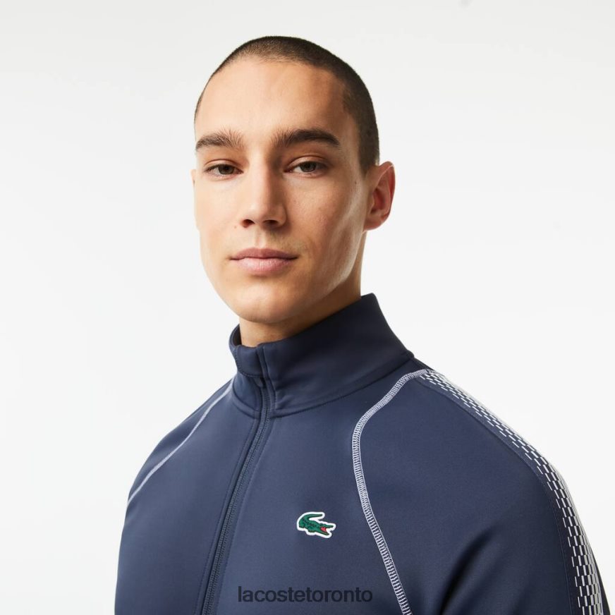 Clothing Lacoste Tennis x Daniil Medvedev Zipped Sweatshirt Blue/White Men Z60BPR312