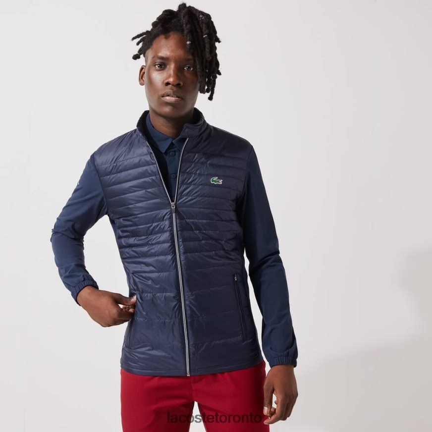 Clothing Lacoste SPORT Lightweight Water-Resistant Quilted Golf Jacket Navy Blue Men Z60BPR1302
