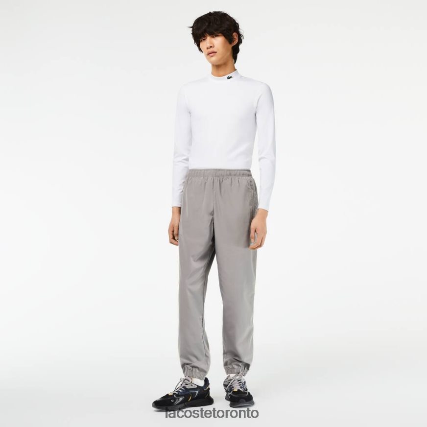 Clothing Lacoste Track Pants with GPS Coordinates Grey Men Z60BPR303