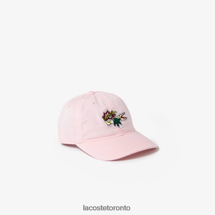 Accessories Lacoste Comic Effect Badge Cap Light Pink Kids Z60BPR3273