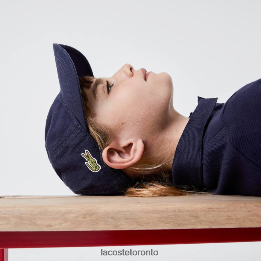 Accessories Lacoste Solid Gabardine Cap Navy Blue Kids Z60BPR2278