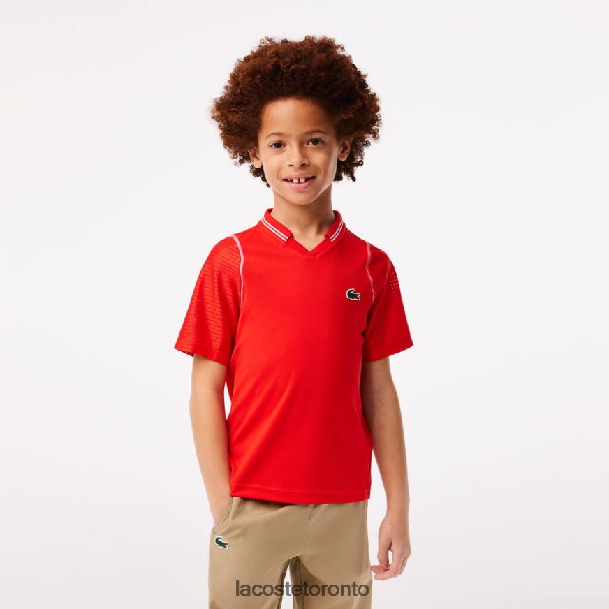 Clothing Lacoste Tennis x Daniil Medvedev Ultra-Dry Polo Red Kids Z60BPR3012