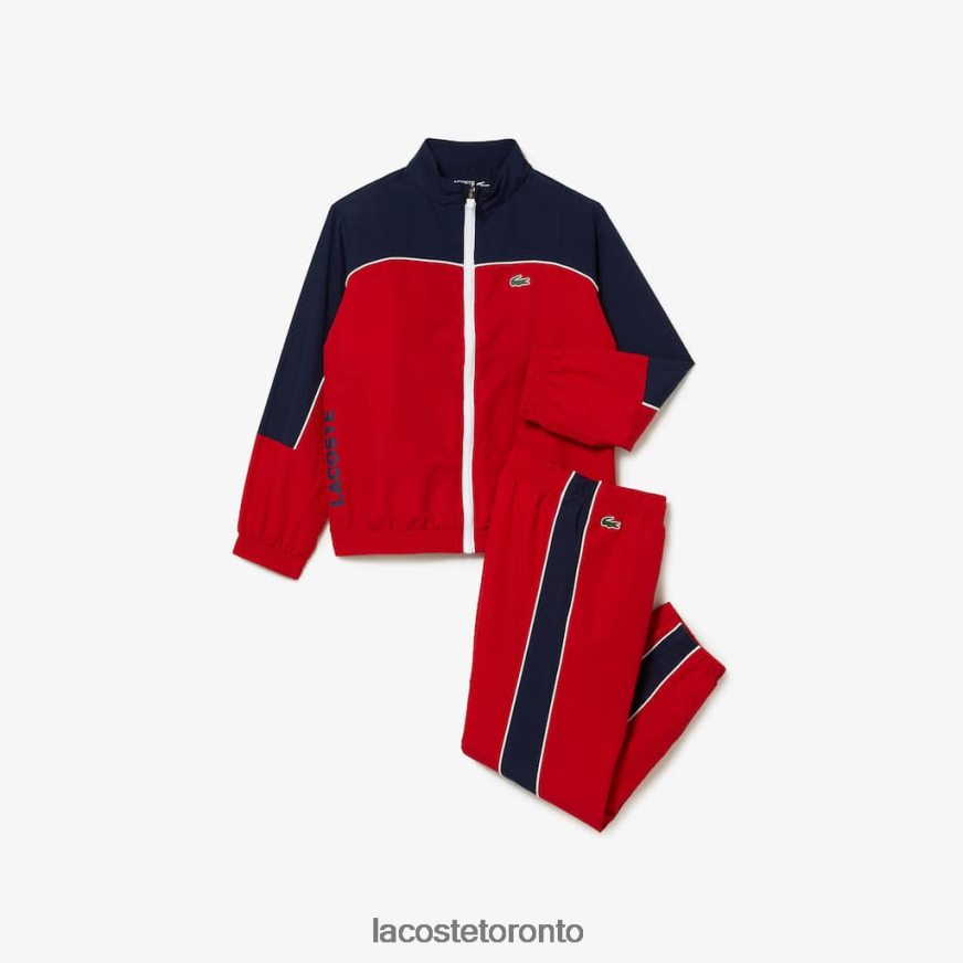 Clothing Lacoste SPORT Color-Block Tracksuit Red/Navy Blue Kids Z60BPR3210