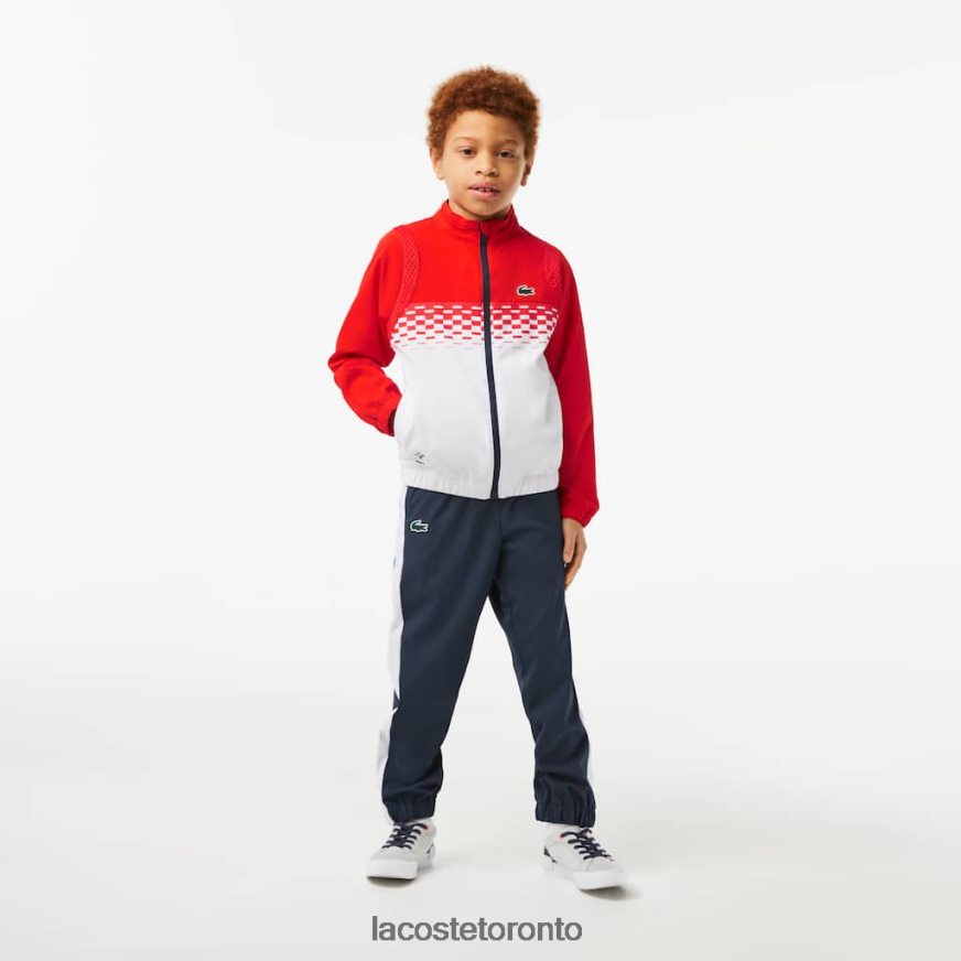 Clothing Lacoste Tennis x Daniil Medvedev Jogger Set Red/White/Blue Kids Z60BPR3043