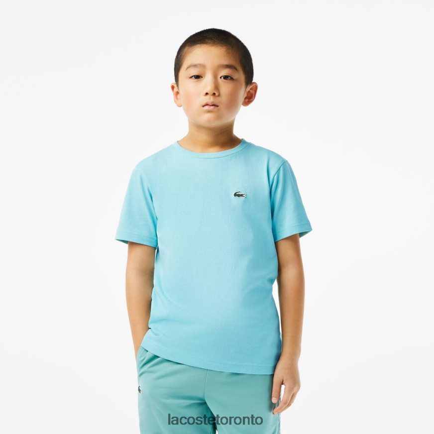 Clothing Lacoste SPORT Breathable Cotton Blend T-Shirt Mint Kids Z60BPR3036