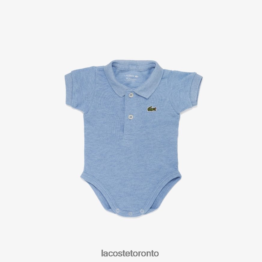 Clothing Lacoste Organic Cotton Pique Onesie Box Set Blue Kids Z60BPR2989