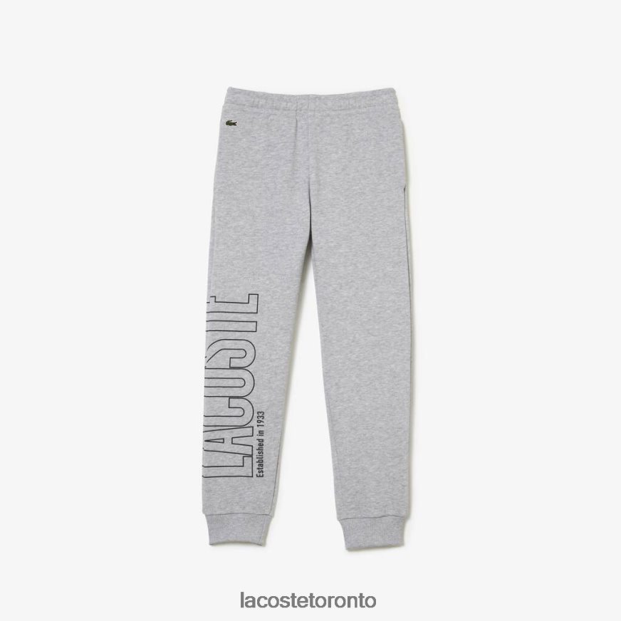 Clothing Lacoste Branded Trackpants Grey Chine Kids Z60BPR3188