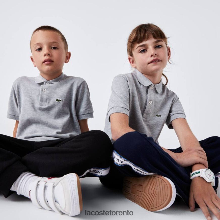 Clothing Lacoste Regular Fit Petit Pique Polo Grey Chine Kids Z60BPR3126