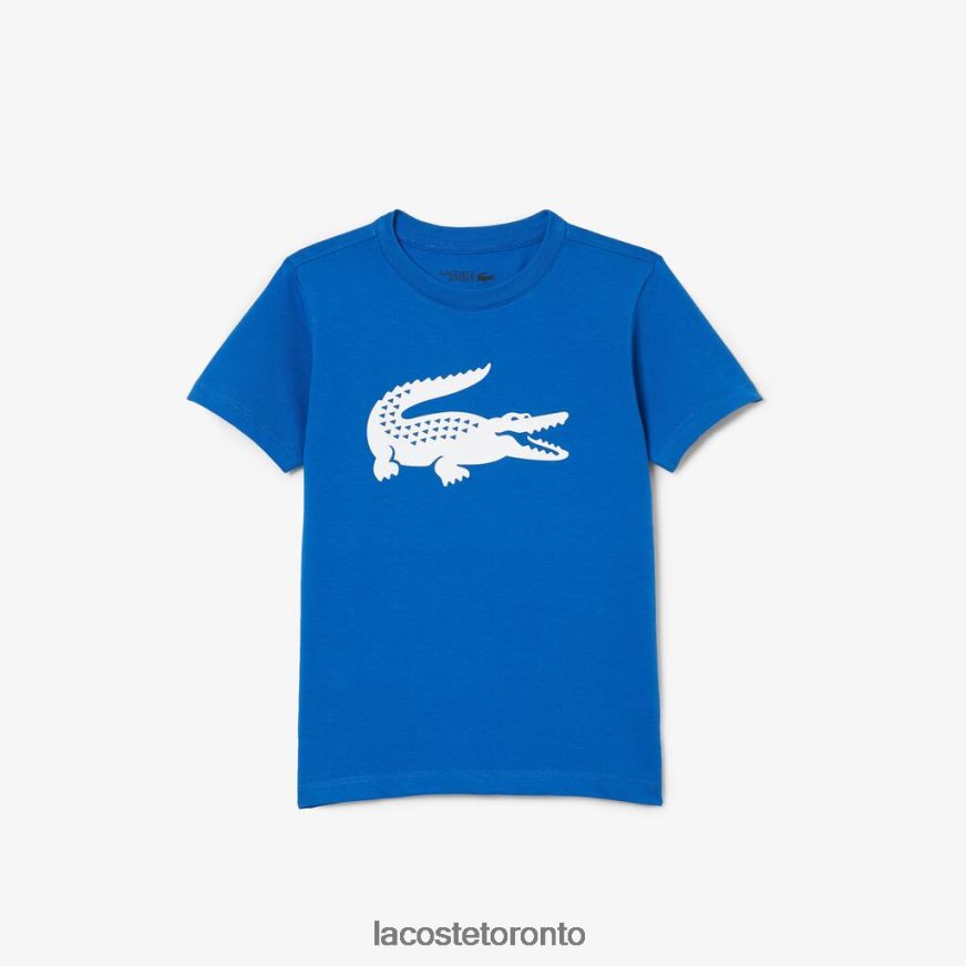 Clothing Lacoste SPORT Tennis Technical Jersey Oversized Croc T-Shirt Blue/White Kids Z60BPR3157