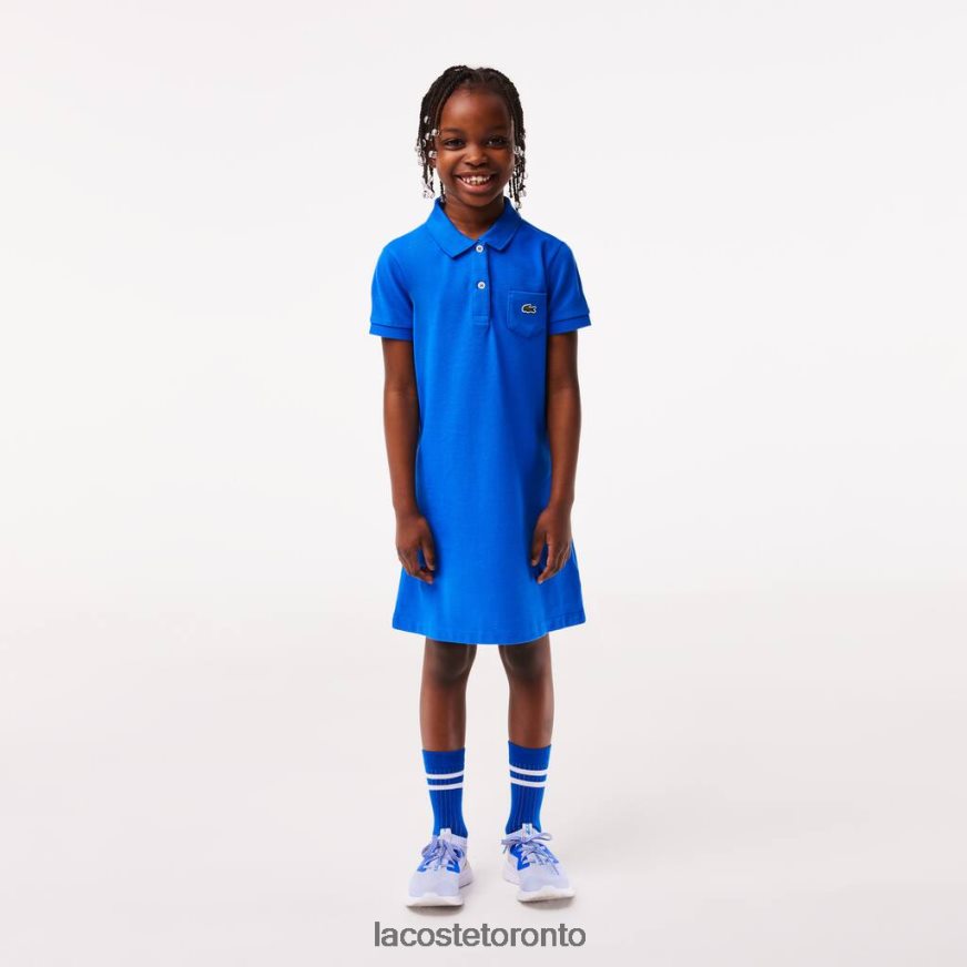 Clothing Lacoste Cotton Polo Dress Blue Kids Z60BPR3084
