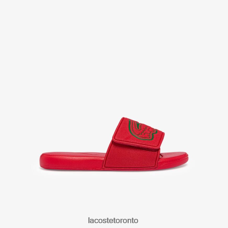 Shoes Lacoste L.30 Strap Synthetic Slides Red/Green Kids Z60BPR3327