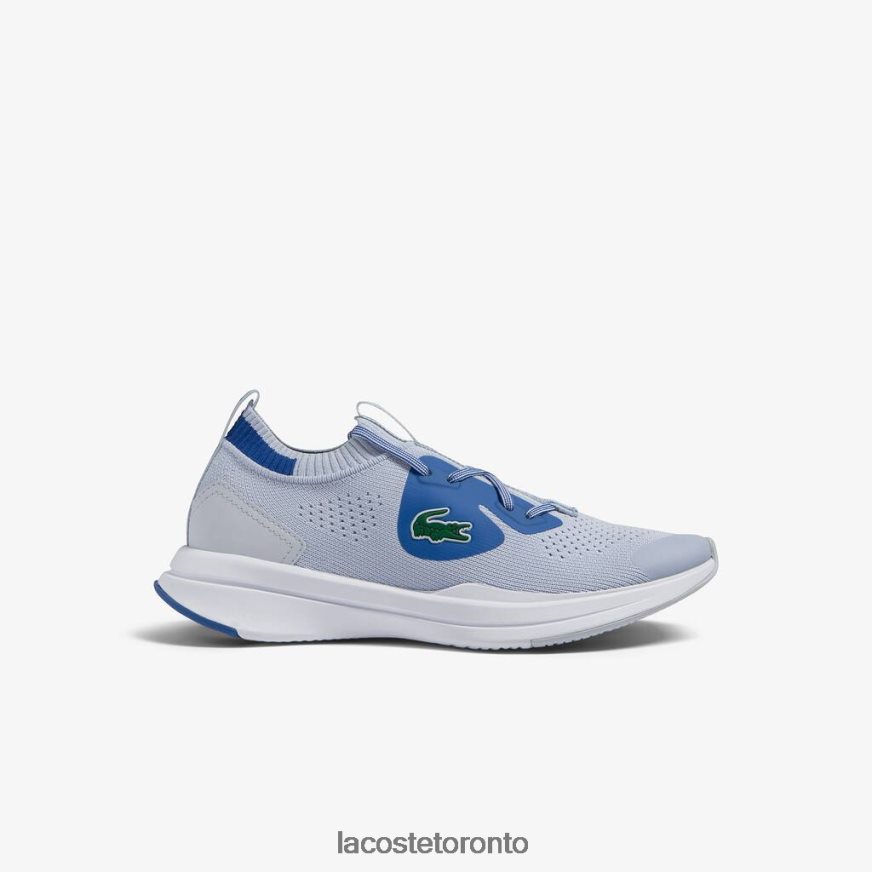 Shoes Lacoste Run Spin Knit Textile Sneakers Light Blue/Blue Kids Z60BPR3312