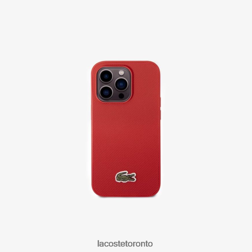 Accessories Lacoste Petit Pique Effect iPhone 14 Pro Case Navy Blue/Brown Men Z60BPR2219
