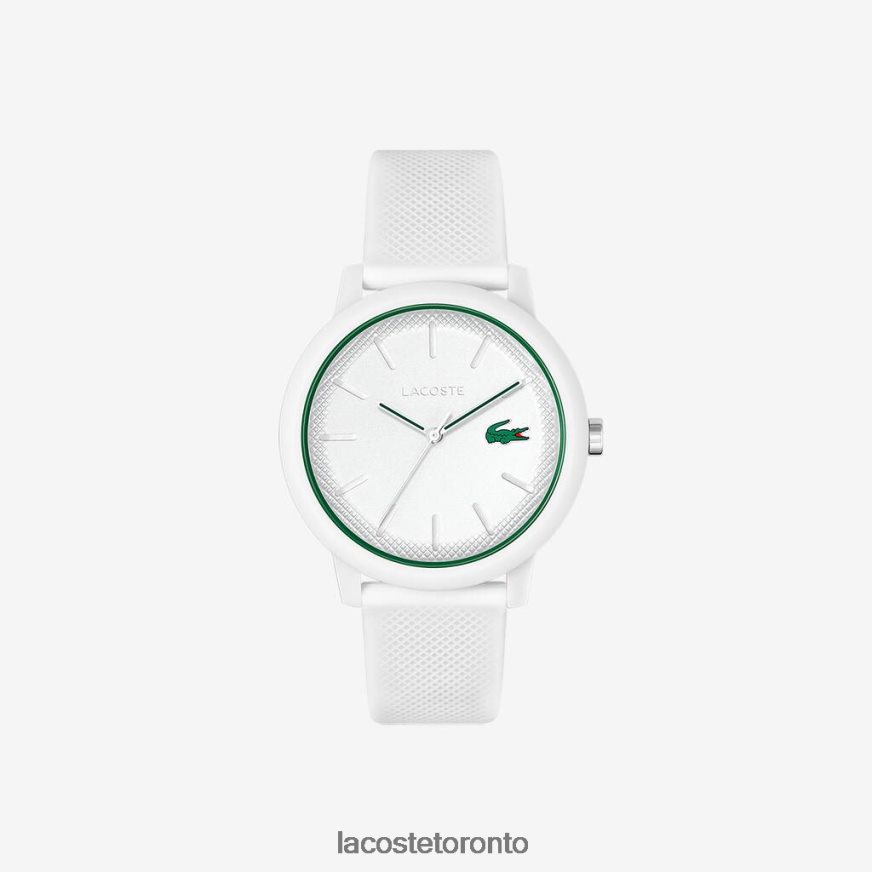 Accessories Lacoste 12.12 White Silicone Strap Watch White Men Z60BPR2203