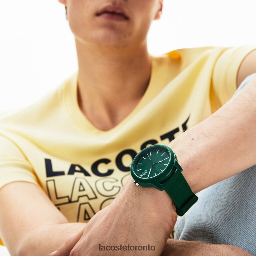 Accessories Lacoste Green Silicone Strap 12.12 Watch Green Men Z60BPR2256