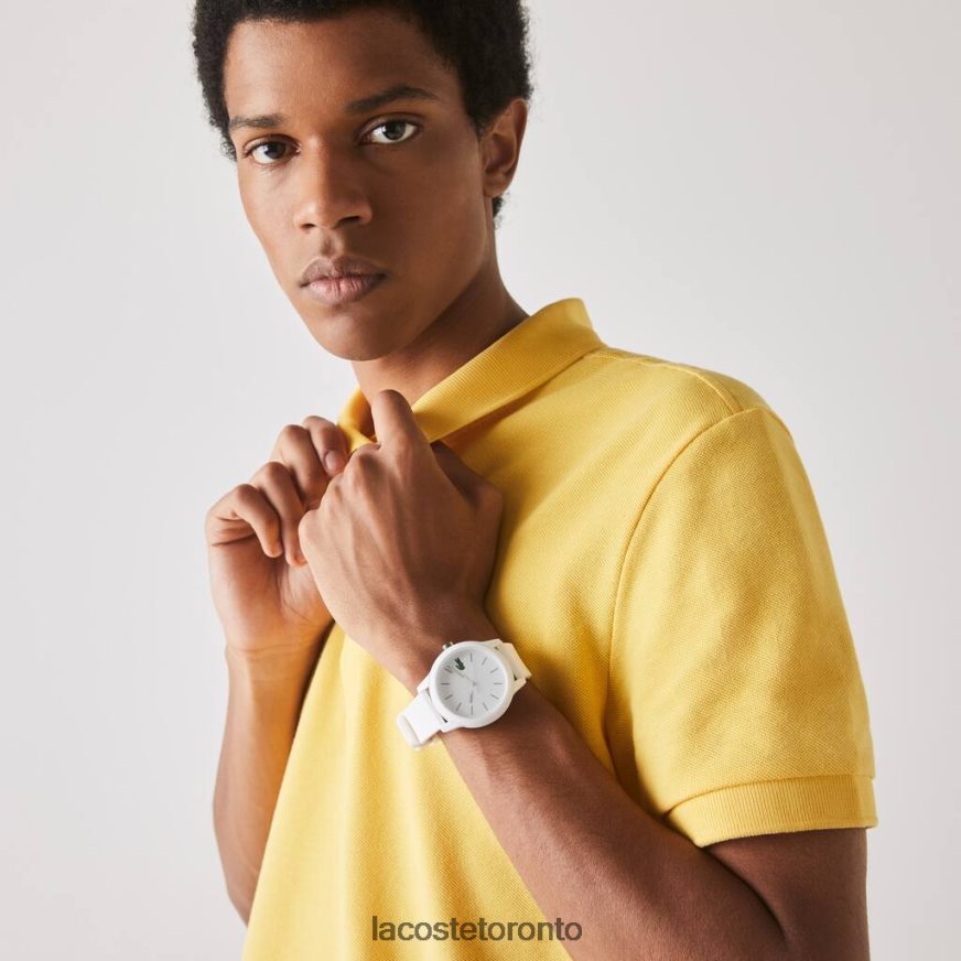 Accessories Lacoste L.12.12 White Silicone Strap Watch White Men Z60BPR2333