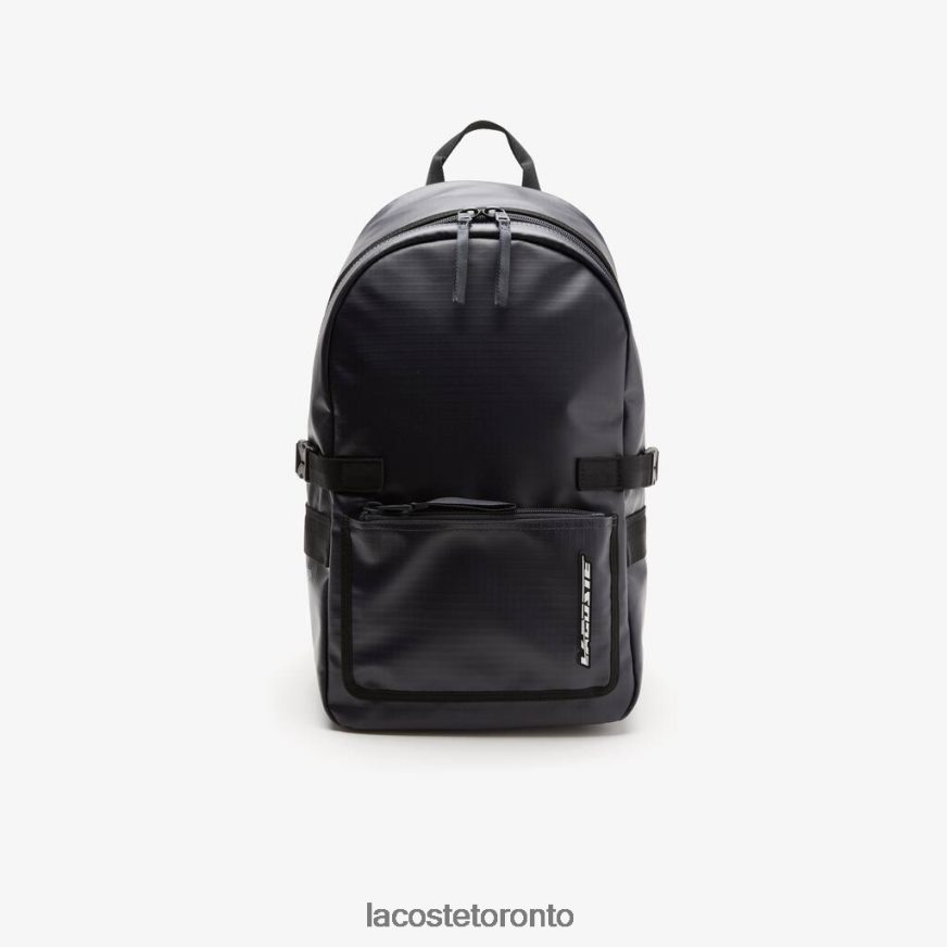 Bags & Leather Goods Lacoste Contrast Branding Backpack Bleu Nuit Noir Men Z60BPR1978