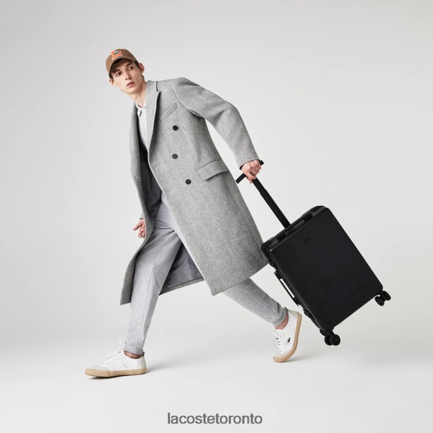 Bags & Leather Goods Lacoste Chantaco Polycarbonate Cabin Suitcase Black Men Z60BPR2046