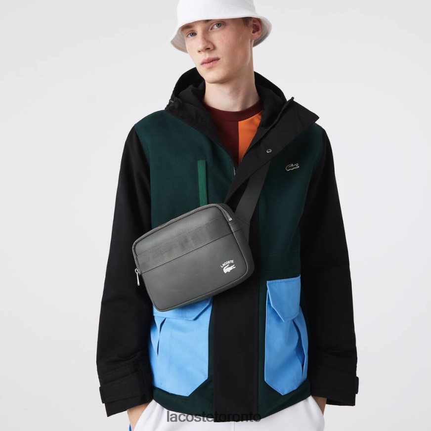 Bags & Leather Goods Lacoste Contrast Edge Reporter Bag Dark Shadow Men Z60BPR1957