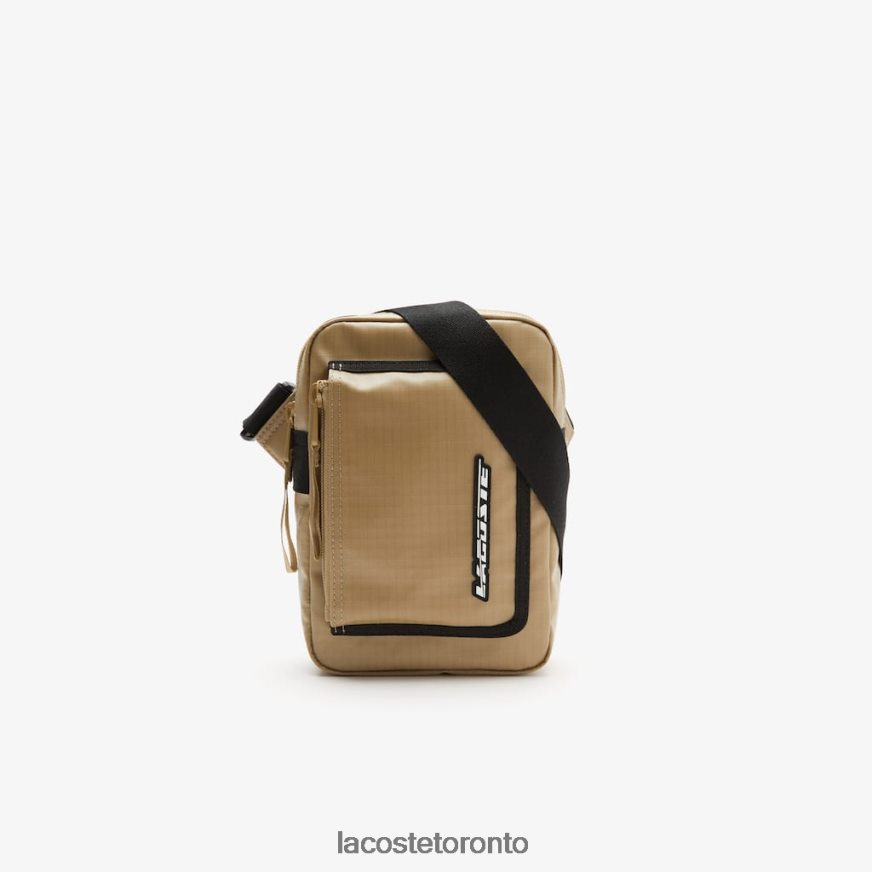 Bags & Leather Goods Lacoste Zipped Contrast Detail Satchel Lion Noir Men Z60BPR1962