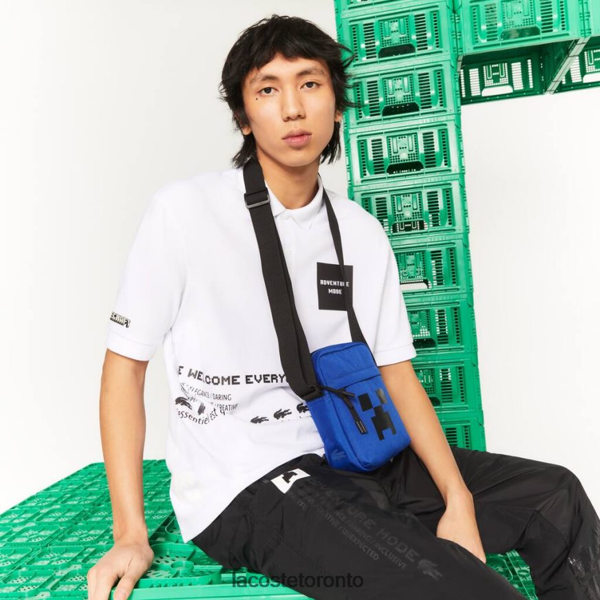 Bags & Leather Goods Lacoste x Minecraft Print Canvas Vertical Crossover Bag Cosmique Minecraft Men Z60BPR2035
