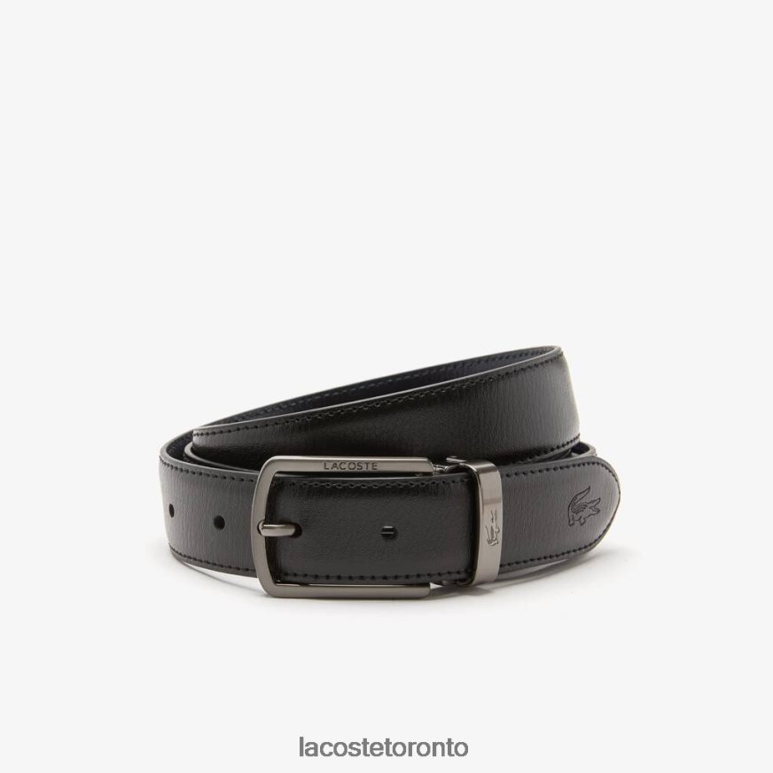 Bags & Leather Goods Lacoste Two Pin Buckle Belt Gift Set Noir Marine 166 Men Z60BPR2113