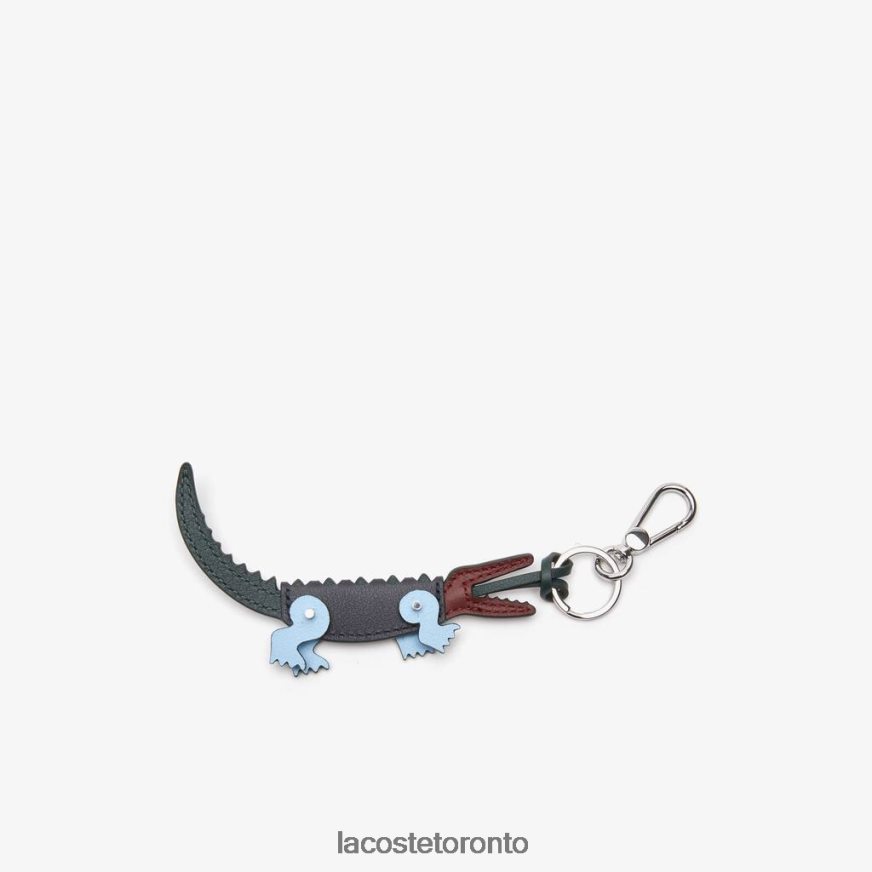 Bags & Leather Goods Lacoste Color-Block Crocodile Key Ring Multicolor Men Z60BPR2123