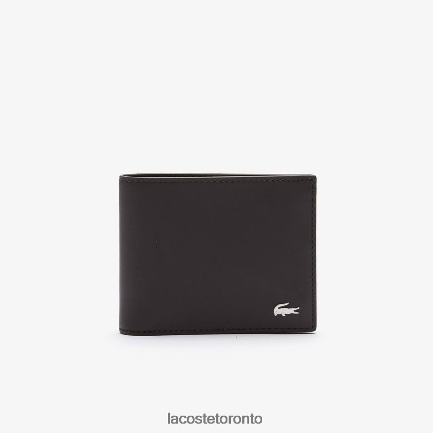 Bags & Leather Goods Lacoste Fitzgerald Leather Six Card Wallet Dark Brown Men Z60BPR1952