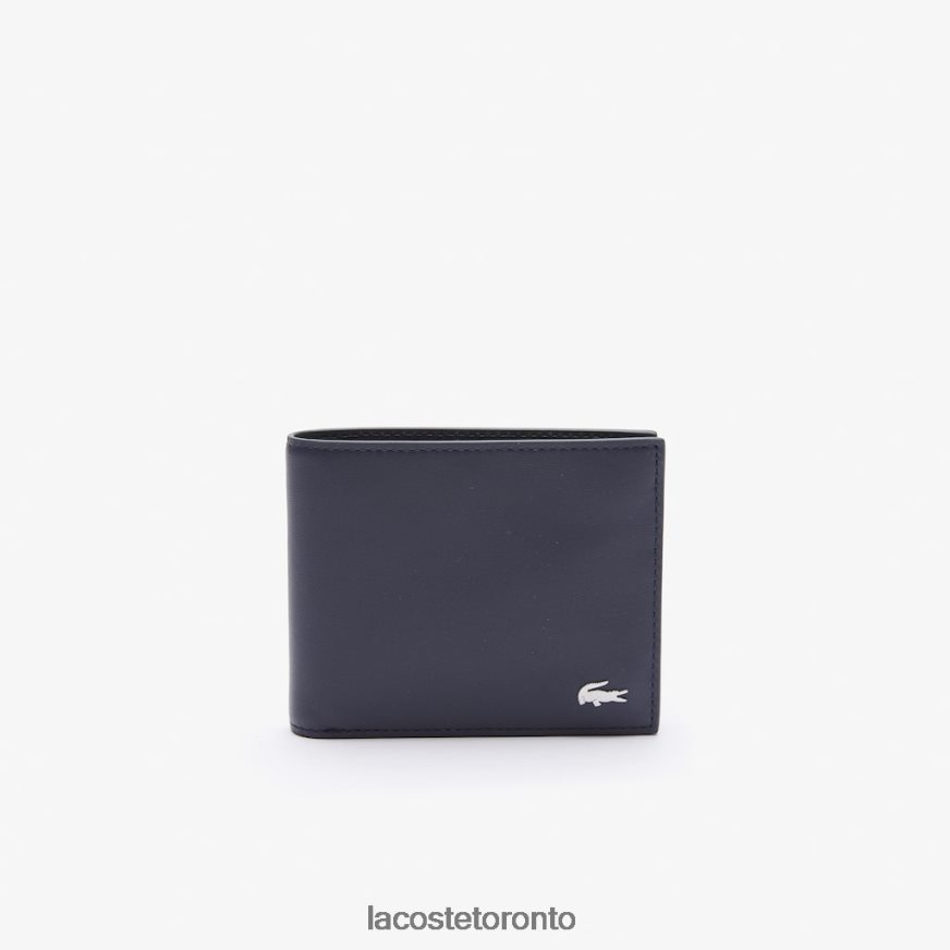 Bags & Leather Goods Lacoste Fitzgerald Leather Six Card Wallet Purple Men Z60BPR1954