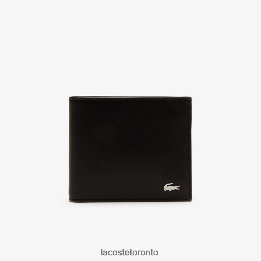 Bags & Leather Goods Lacoste Fitzgerald Leather Wallet And Card Holder Set Black Men Z60BPR2043