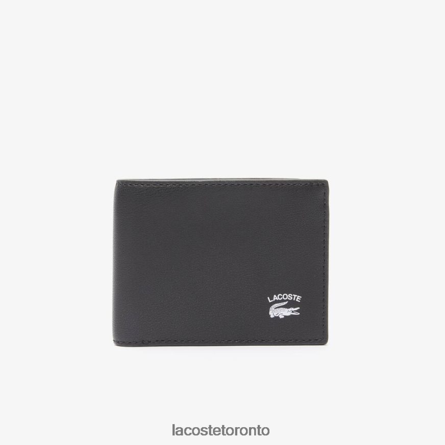 Bags & Leather Goods Lacoste Interior Card Slot Foldable Wallet Black Men Z60BPR1994