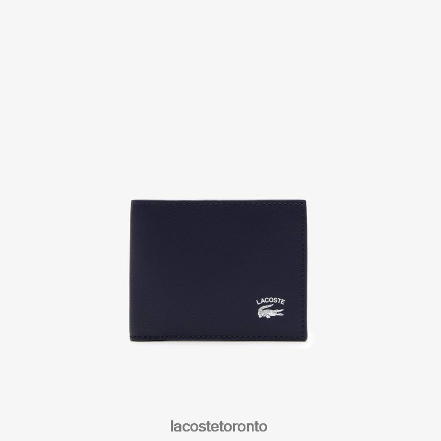 Bags & Leather Goods Lacoste Interior Card Slot Foldable Wallet Purple Men Z60BPR1993
