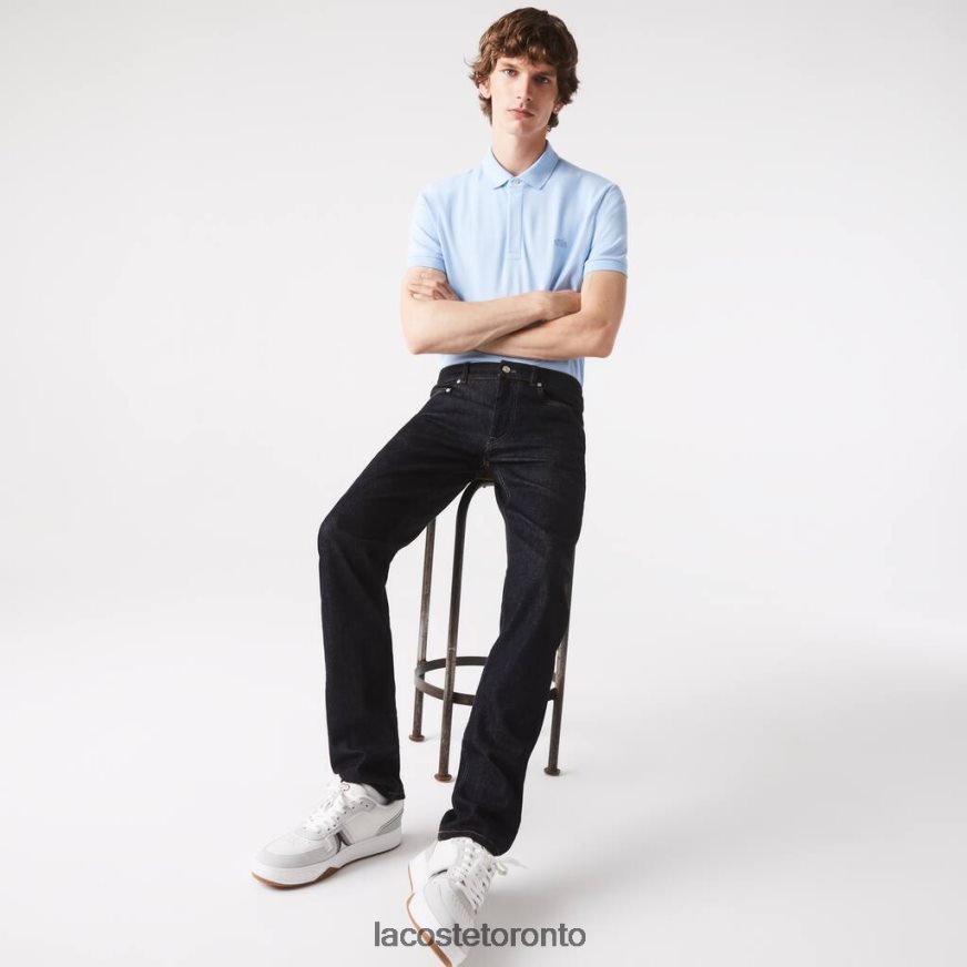 Clothing Lacoste Slim Fit Stretch Cotton Denim Pants Blue Men Z60BPR420