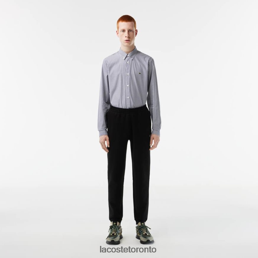 Clothing Lacoste Tapered Fit Fleece Trackpants Black Men Z60BPR347