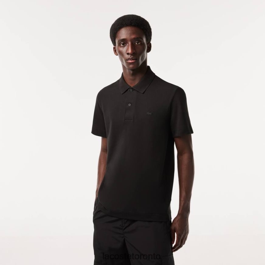 Clothing Lacoste Active Movement Breathable Cotton Pique Polo Black Men Z60BPR173