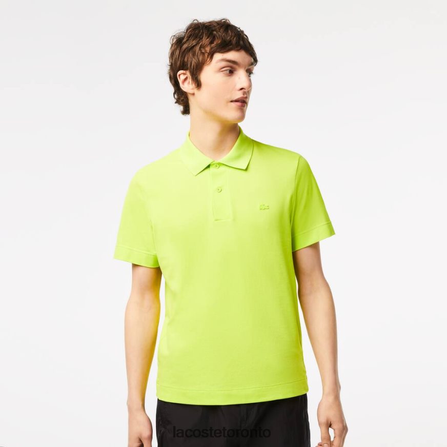 Clothing Lacoste Active Movement Breathable Cotton Pique Polo Yellow Men Z60BPR261