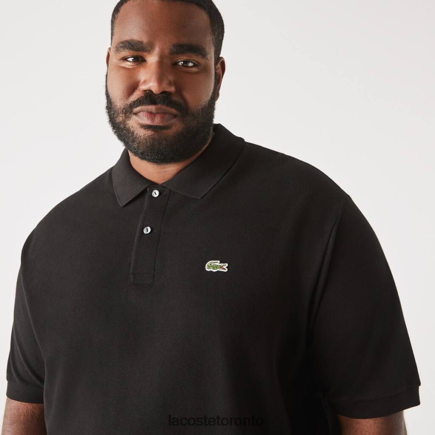 Clothing Lacoste Cotton Petit Pique Polo - Plus Size - Big Black Men Z60BPR170